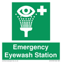 Emergency Eyewash Station Text: 